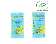 Găng tay cao su gia dụng có lót lông cotton hiệu Paloma Size L (9 - 9½ )